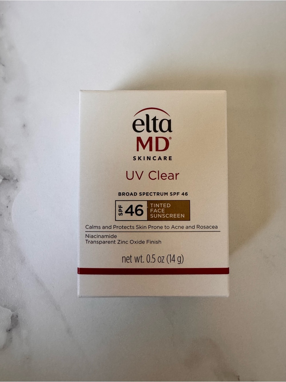 EltaMD UV Clear SPF 46 Sunscreen - White and Red Packaging